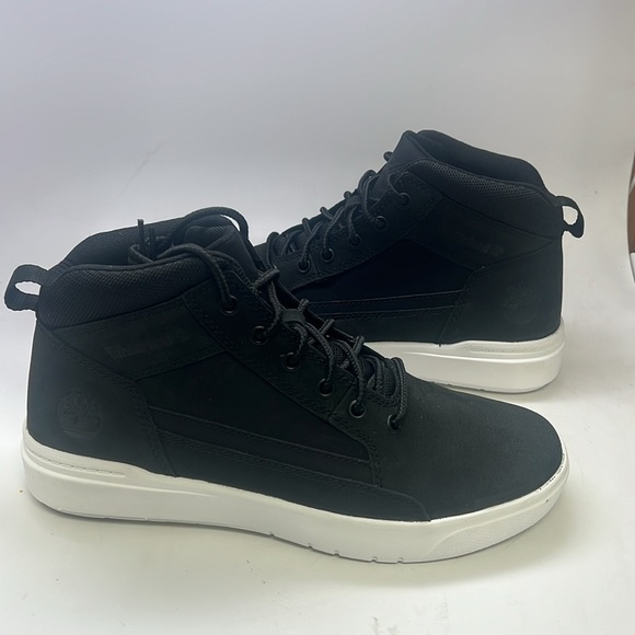 Men’s Timberland Allston Mid Lace Up Sneaker Size 8.5 Black New in Box - Picture 2 of 10